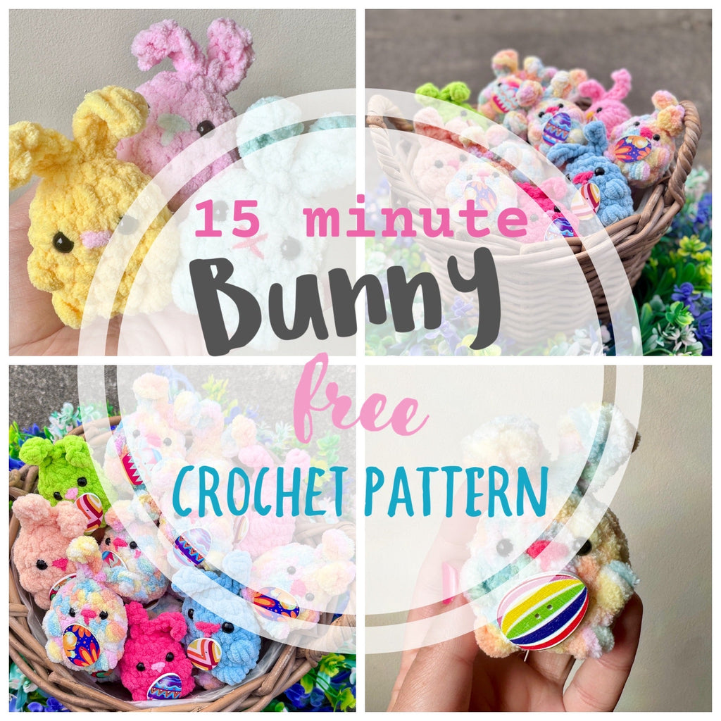 15 minute bunny - FREE crochet pattern