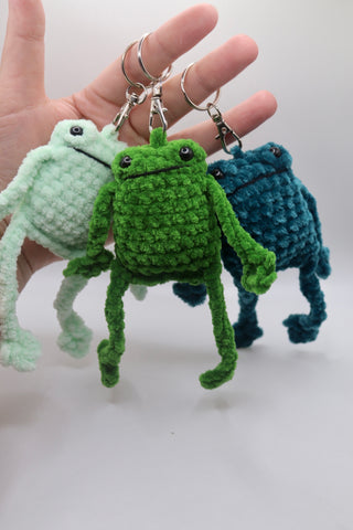 Leggy froggy keyring , handmade to order