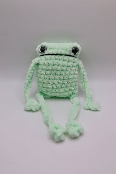 Leggy froggy plushie  , handmade to order