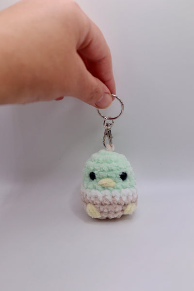 Cute chonky duck keyring , handmade to order