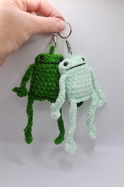 Leggy froggy keyring , handmade to order