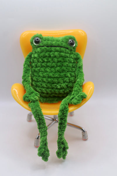 Leggy froggy plushie  , handmade to order