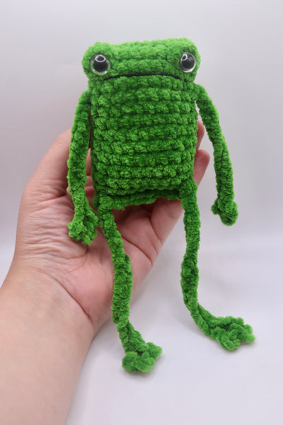 Leggy froggy plushie  , handmade to order