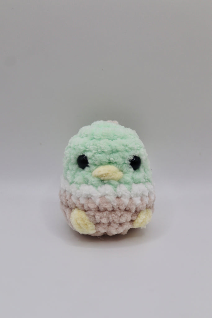 Cute chonky duck keyring , handmade to order