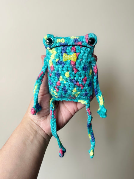 Leggy froggy plushie  , handmade to order
