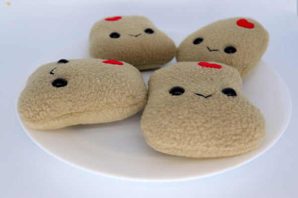 Chicken nuggets plushies - handmade to order