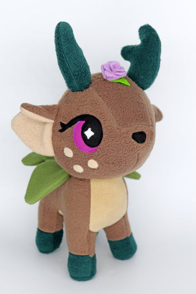 Magical fawn fairy plushie - handmade to order