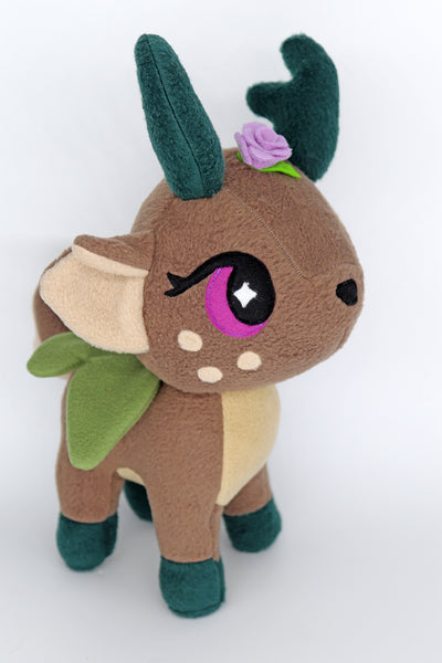 Magical fawn fairy plushie - handmade to order