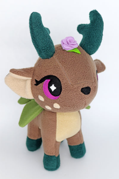 Magical fawn fairy plushie - handmade to order