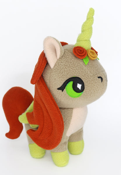 Autumn, the unicorn, kawaii  plushie - handmade to order