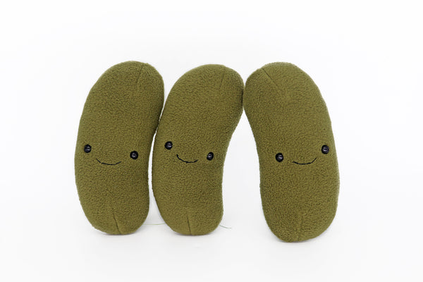 Dill Pickle plushie - handmade to order