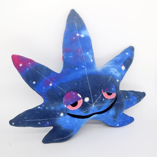 Galaxy  cannabis leaf pillow - handmade to order