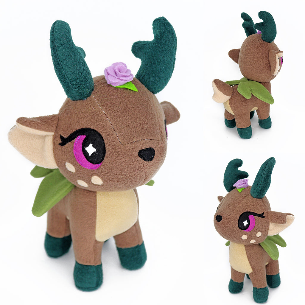 Magical fawn fairy plushie - handmade to order