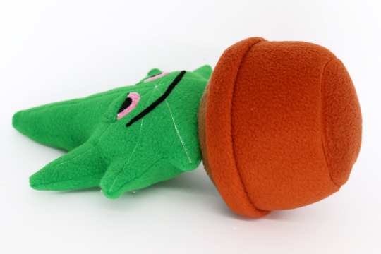 Stoned cannabis plant in pot plushie / pillow
