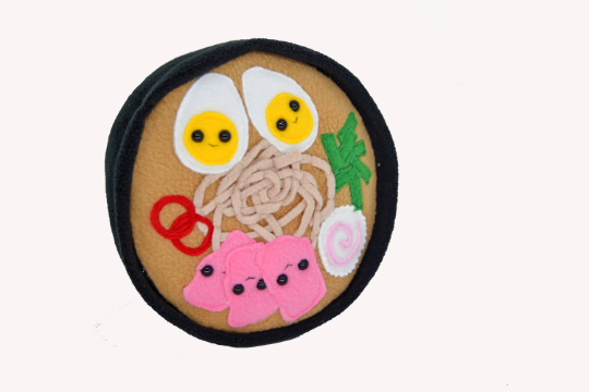 Bowl of ramen handmade plushie