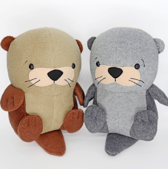 Otter handmade plush toy