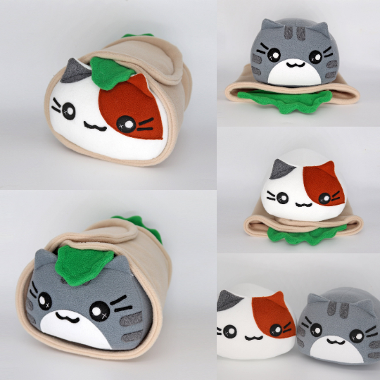 Cat Burrito plushie - PURRito