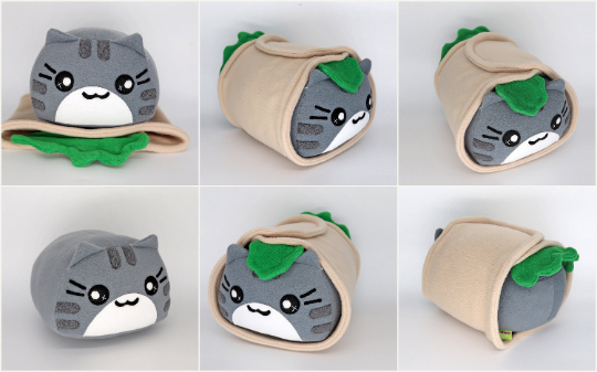 Cat Burrito plushie - PURRito