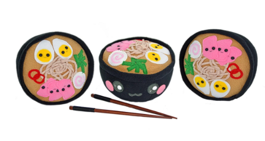 Bowl of ramen handmade plushie