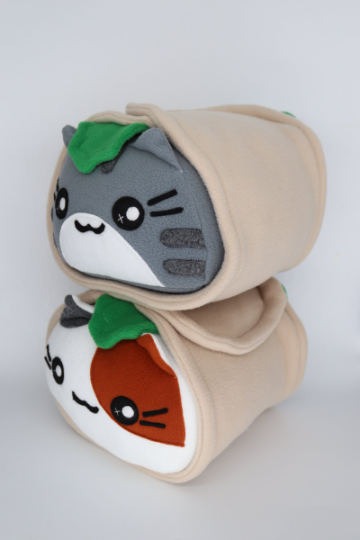 Cat Burrito plushie - PURRito