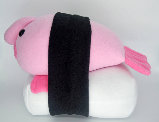 Blobfish nigiri sushi handmade plushie