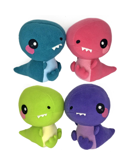 Chubby T-Rex handmade plush toy