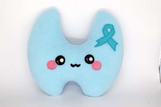 Thyroid plushie comfort pillow plush toy kawaii