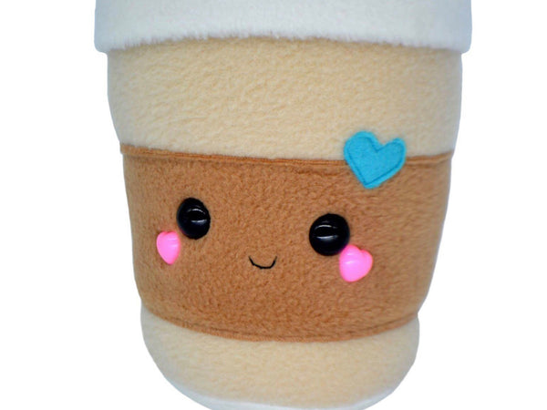 Coffee Cup plushie , kawaii plush soft toy home decor novelty pillow