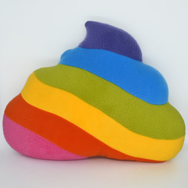 BIG Rainbow unicorn poop plushie happy drop pee kawaii humor plush toy kawaii pillow cushion
