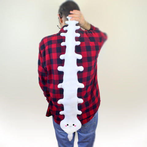 Giant Spine Plushie Backbone pillow soft toy softie kawaii cushion organ bone back