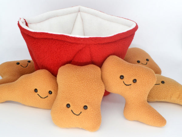 Bucket of Fried Chicken plushie / novelty food pillow