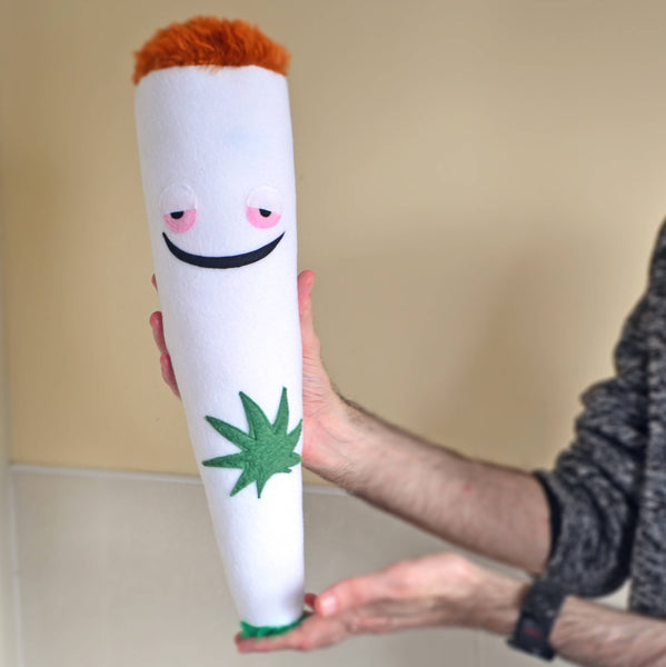 Medical marijuana cigarette pillow plush plushie cushion