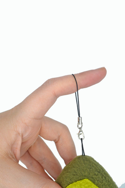 Avocado plushie keychain/ bag charm keyring stuffed toy soft toy stuffie vegetable vegan charm
