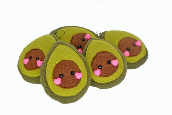 Avocado plushie keychain/ bag charm keyring stuffed toy soft toy stuffie vegetable vegan charm