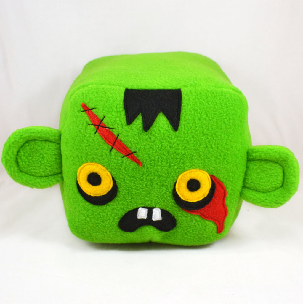 Zombie plush cube / pillow / cushion / plushie /plush toy