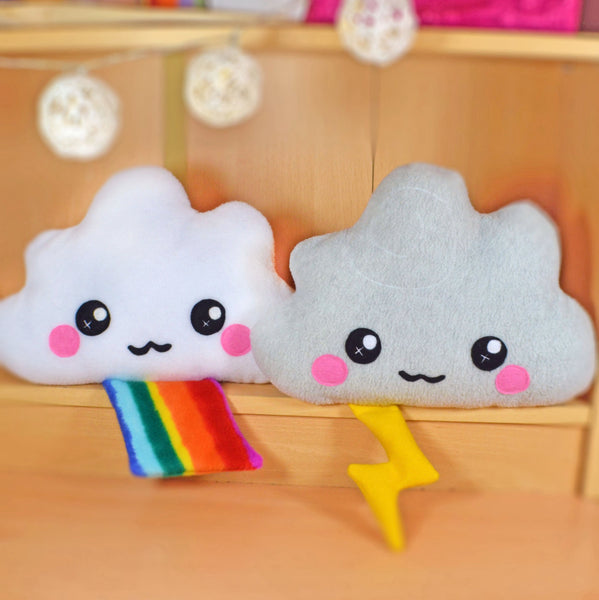 Cloud plush toy / novelty soft pillow / kawaii cushion / rainbow