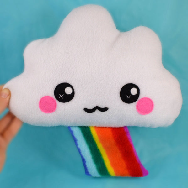 Cloud plush toy / novelty soft pillow / kawaii cushion / rainbow