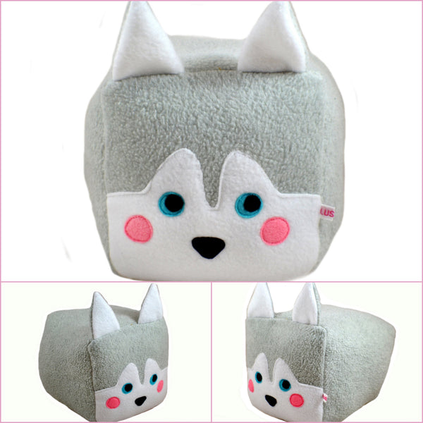Dog cube plushie/Pitbull Bull Terrier / Corgi / Boston Terrier / Husky / Shiba Inu