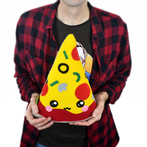 Pizza slice pillow plushie kawaii novelty cushion pie food