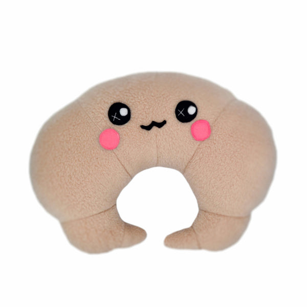 Croissant plush kawaii pillow baked goods quirky novely cushion