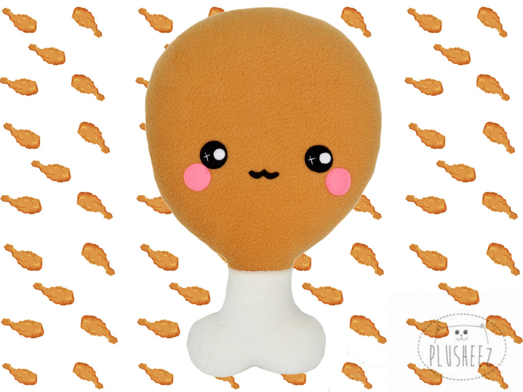 Chicken Drumstick plushie / novelty food pillow