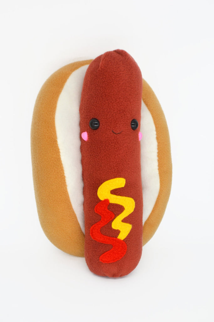 Hot Dog plushie / kawaii fast food pillow