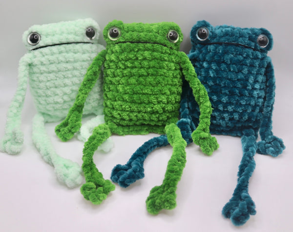 Leggy froggy plushie  , handmade to order