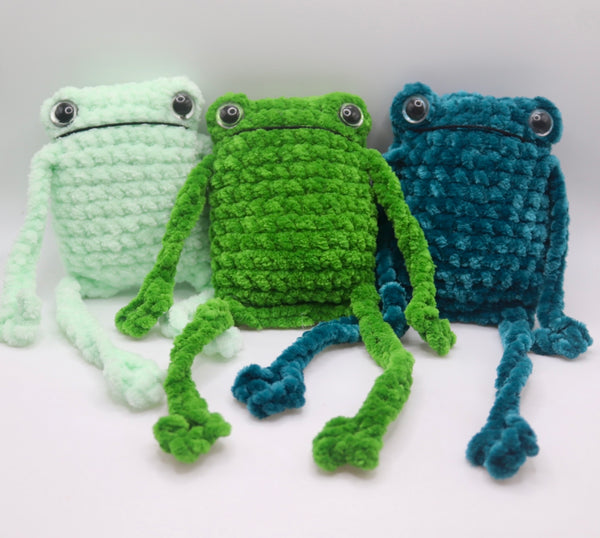 Leggy froggy plushie  , handmade to order