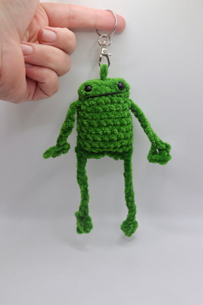 Leggy froggy keyring , handmade to order