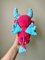 Sparkly Pink Baphomet plushie