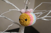 Rainbow bee keyring