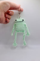 Leggy froggy keyring , handmade to order