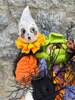 Ghost Wandlings - Handmade Paper Mâché Halloween Wand Dolls heads