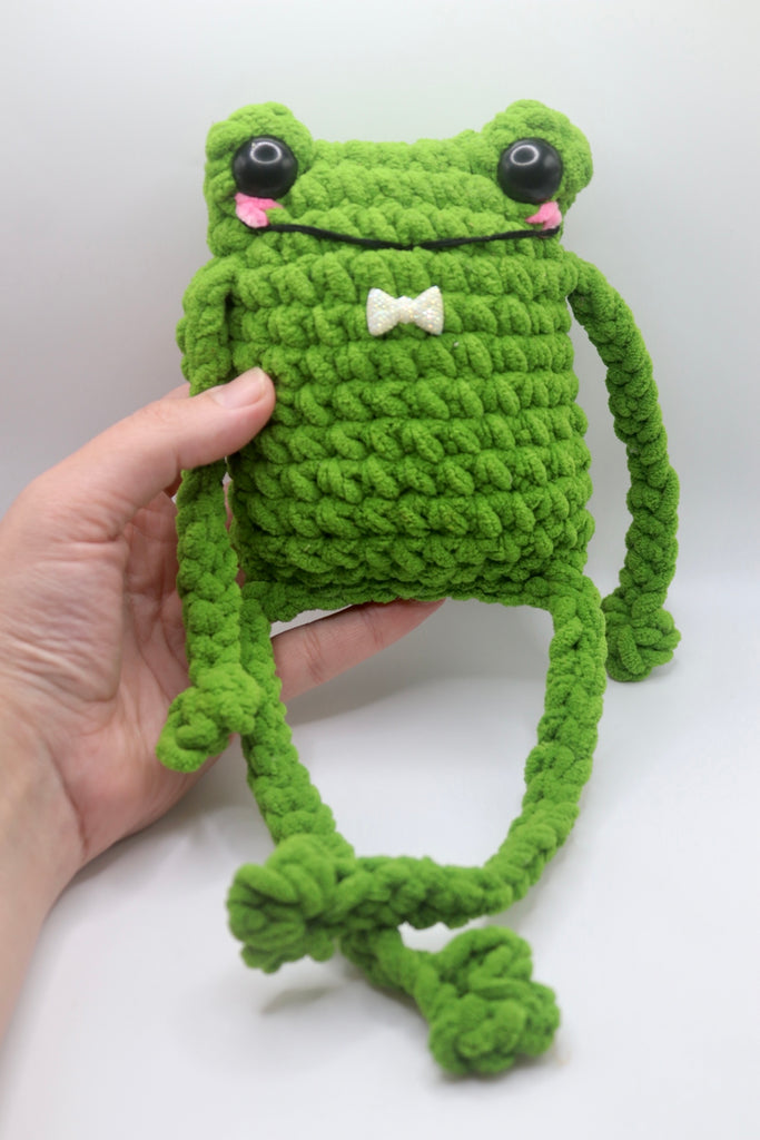 Chonky leggy froggy plushie  , handmade to order
